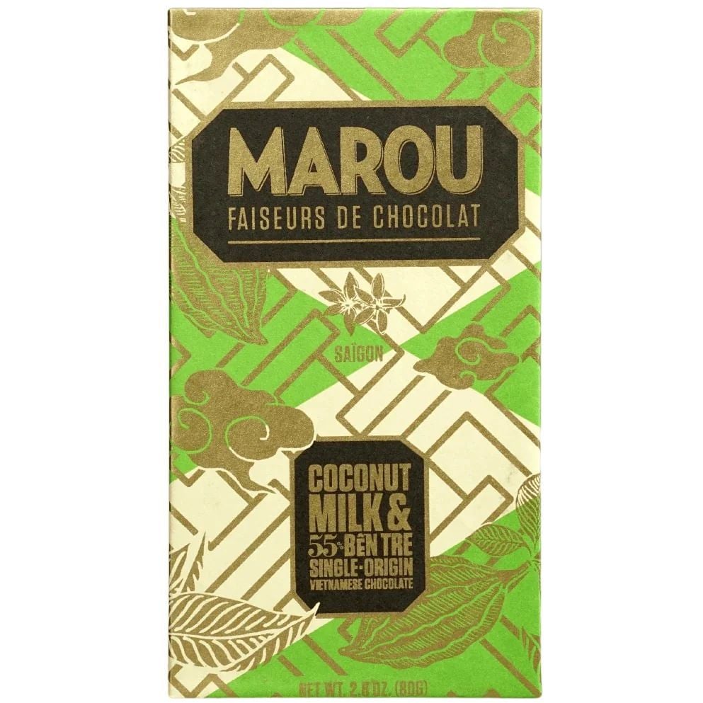 Шоколад чорний Marou Бенче з кокосом 55% 80 г - фото 1