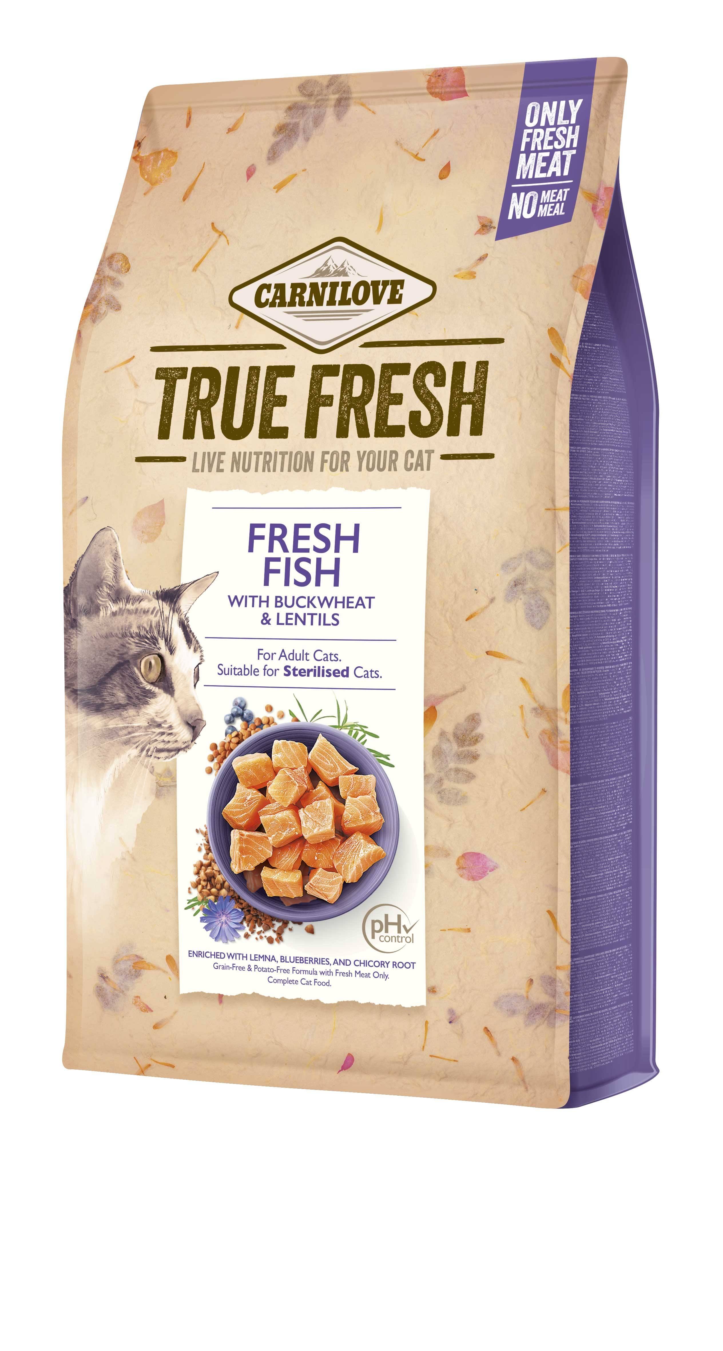 Сухой корм для кошек Carnilove True Fresh Cat с рыбой 340 г - фото 1