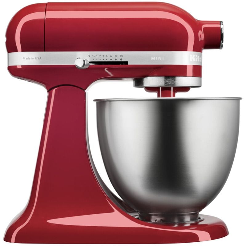 Планетарный миксер KitchenAid Artisan Mini 3.3 л красный (5KSM3311XEER) - фото 1