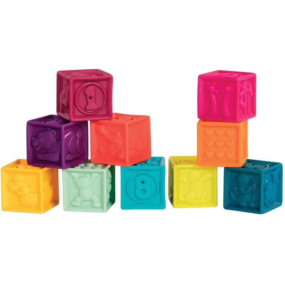 Розвиваючі силіконові кубики Battat Порахуй-но (BX1481Z) - фото 1