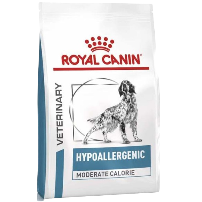 Сухий дієтичний корм для собак Royal Canin Hypoallergenic Moderate Calorie схильних до надмірної ваги, при небажаній реакції на корм, 14 кг (3964140) - фото 1
