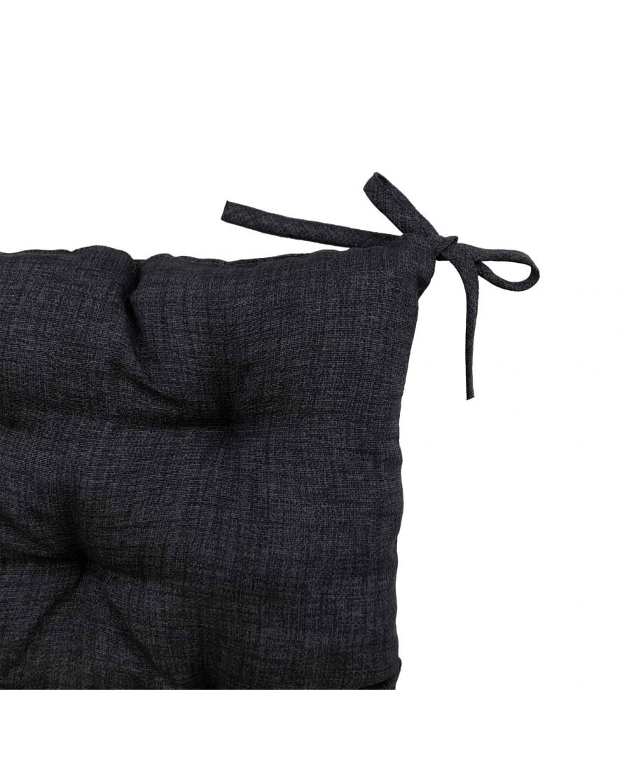 Подушка для стільця Прованс Black Milan, 40х40 см, чорний (23617) - фото 4