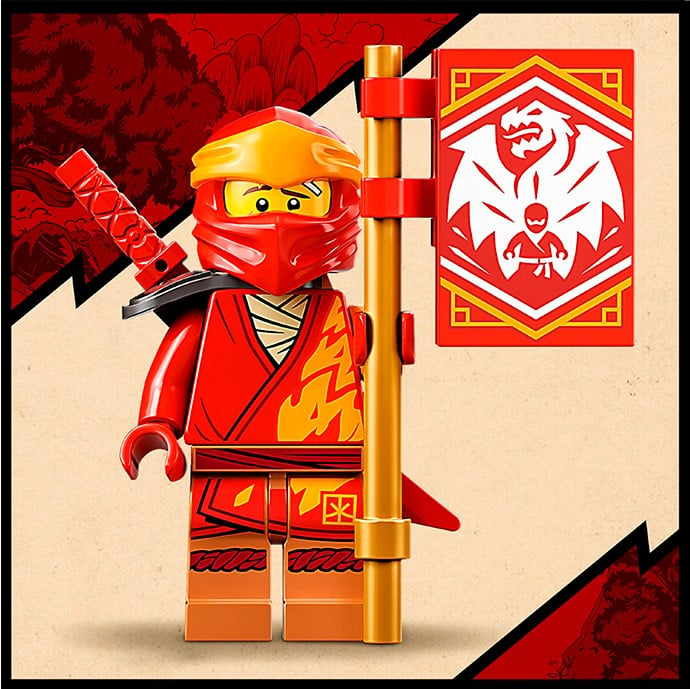 Конструктор LEGO Ninjago Вогненний дракон ЕВО Кая, 204 деталей (71762) - фото 7