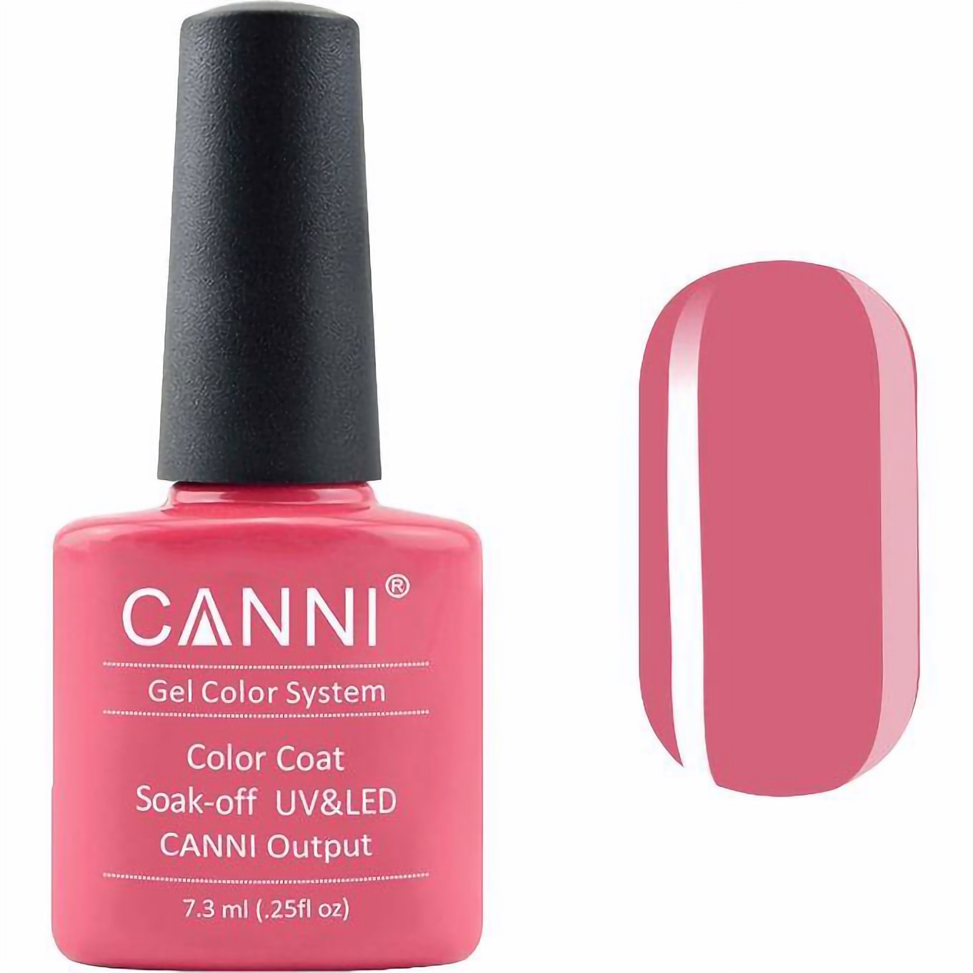 Гель-лак Canni Color Coat Soak-off UV&LED 43 темно-кораловий 7.3 мл - фото 1