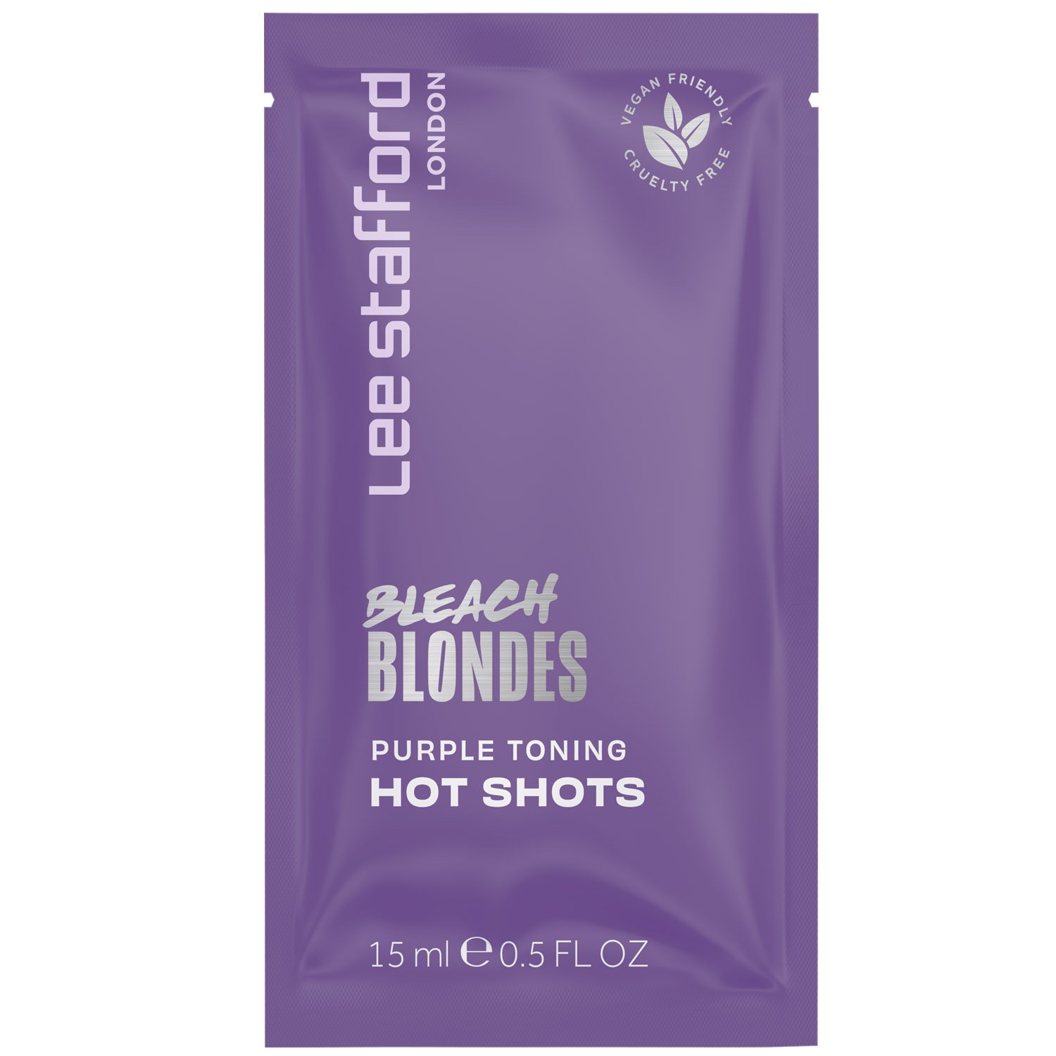 Ампулы для осветленных волос Lee Stafford Bleach Blondes Purple Toning Hot Shots тонирующие 4 шт. х 15 мл - фото 2