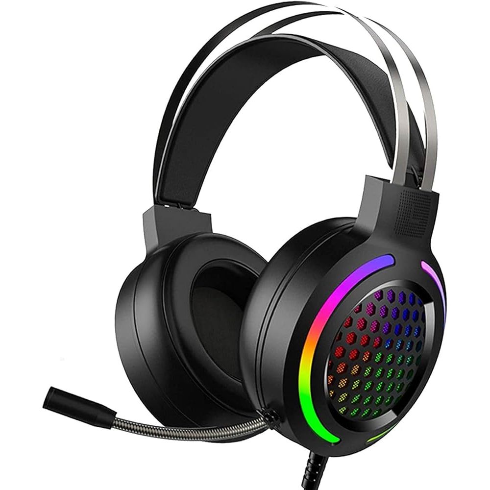 Игровые наушники iKAKU KSC-454 Youming RGB Black - фото 1