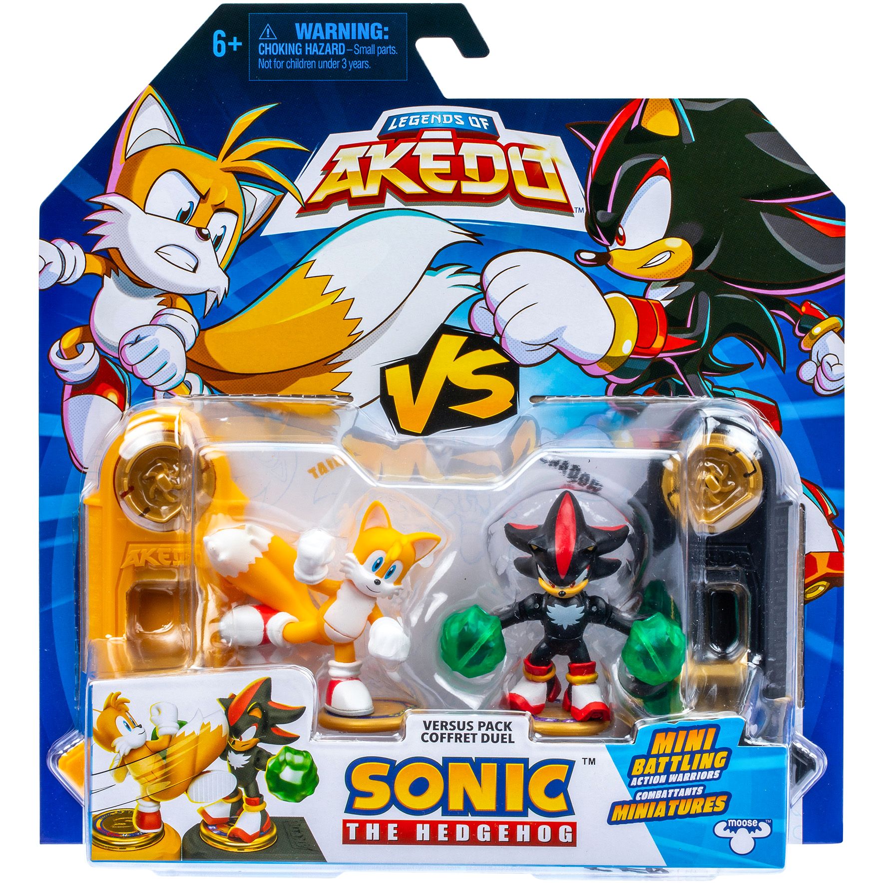 Игровой набор Akedo Sonic Тейлз и Еж Шедоу для поединка (123570) - фото 1