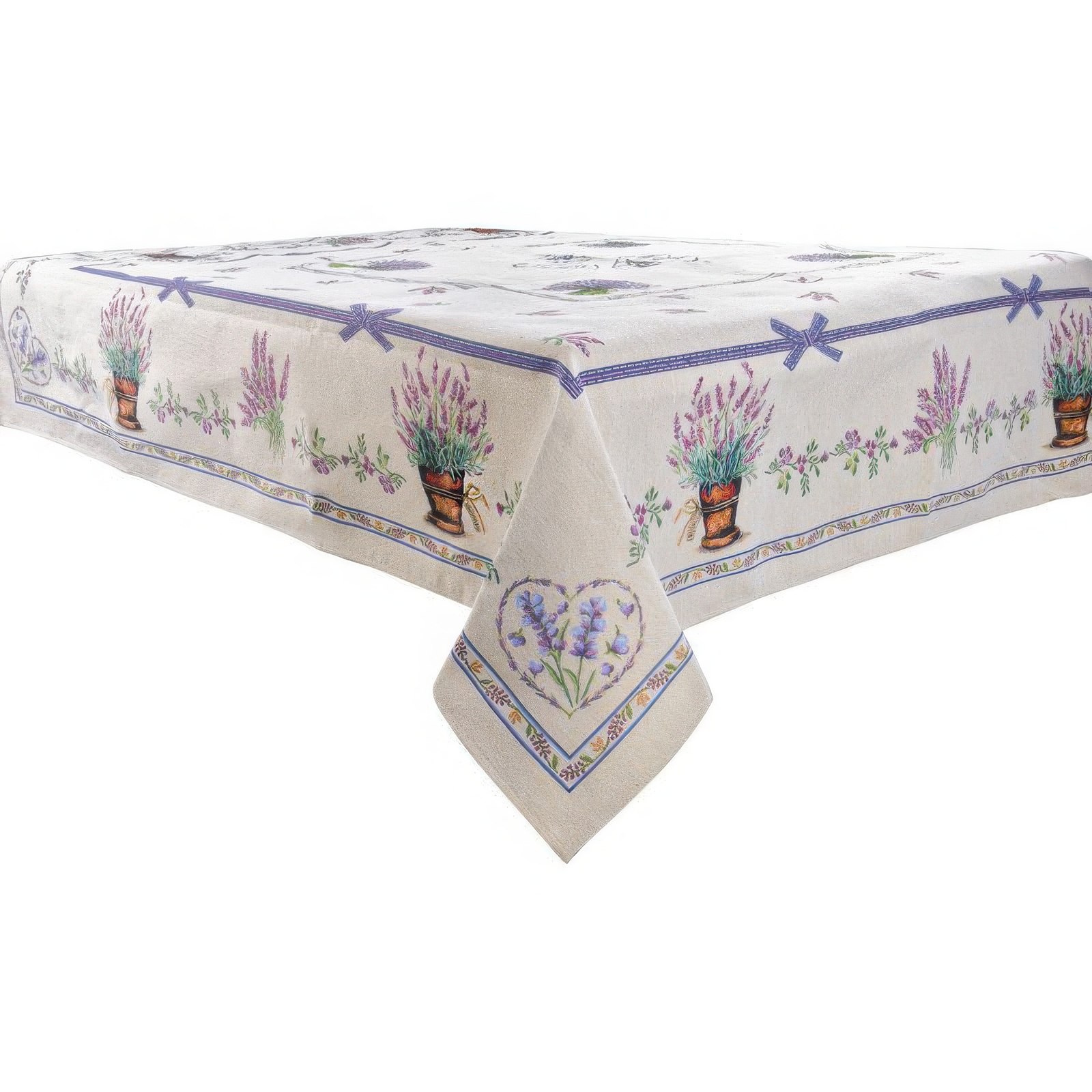 Скатертина гобеленова Lefard Home Textile Lilac 140х220 см (716-099) - фото 1