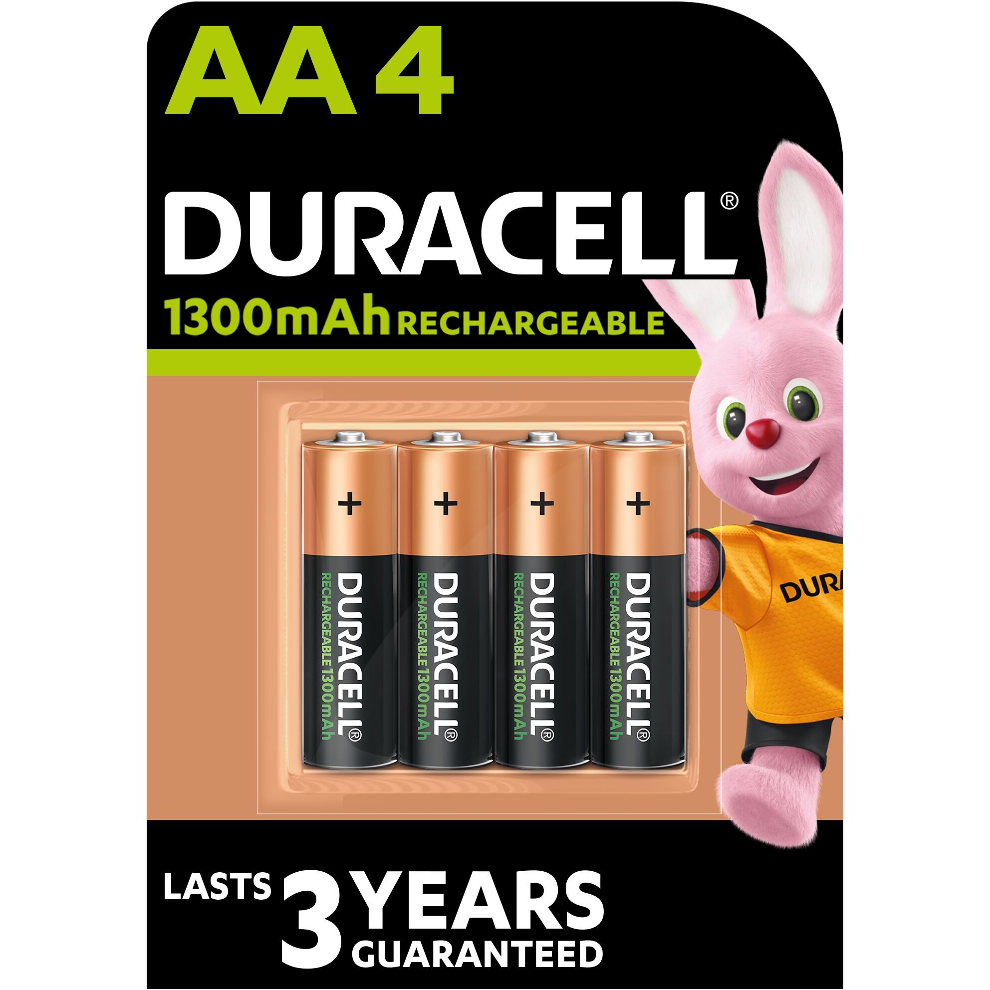 Аккумуляторы Duracell Rechargeable AA 1300 mAh HR6/DC1500, 4 шт. (5005031) - фото 1