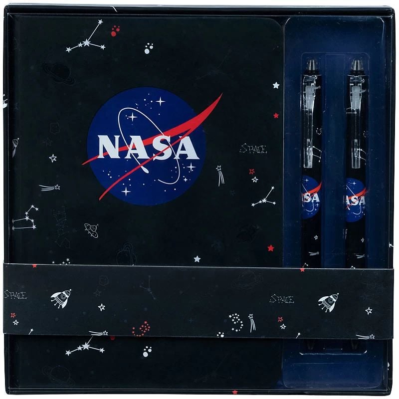 Набор подарочный Kite NASA блокнот и 2 ручки (NS21-499) - фото 1