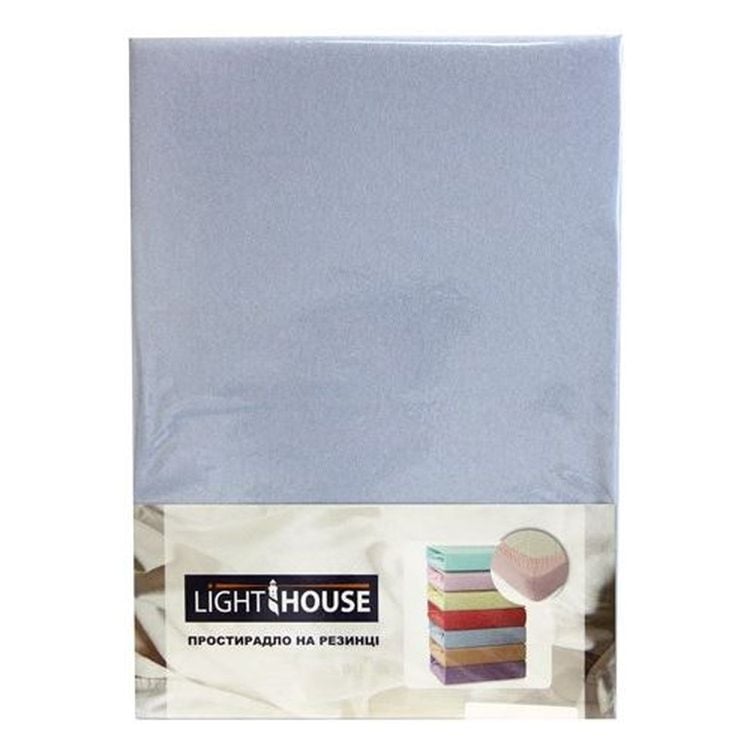 Простирадло на резинці LightHouse Jersey Premium, 90х200 см, блакитний (46470) - фото 1