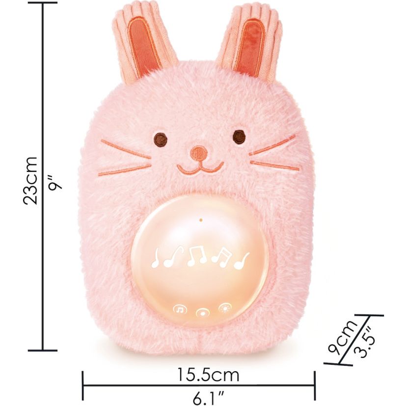 Музыкальная игрушка-ночник Hape Зайчик розовый (E0114) - фото 2
