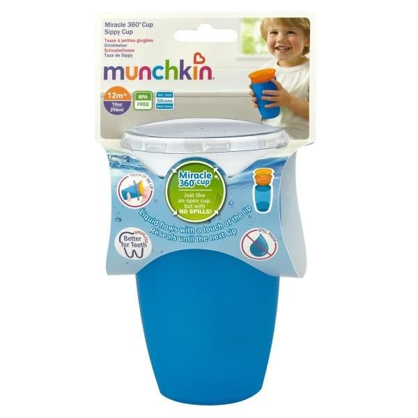 Чашка непроливная Munchkin Miracle 360, голубой, 296 мл, 1 шт. (01209601.01) - фото 3