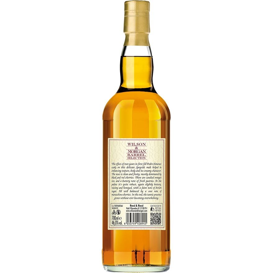 Віскі Wilson & Morgan Benrinnes Pedro Ximenez Finish Single Malt Scotch Whisky 46% 0.7 л у подарунковій упаковці - фото 3