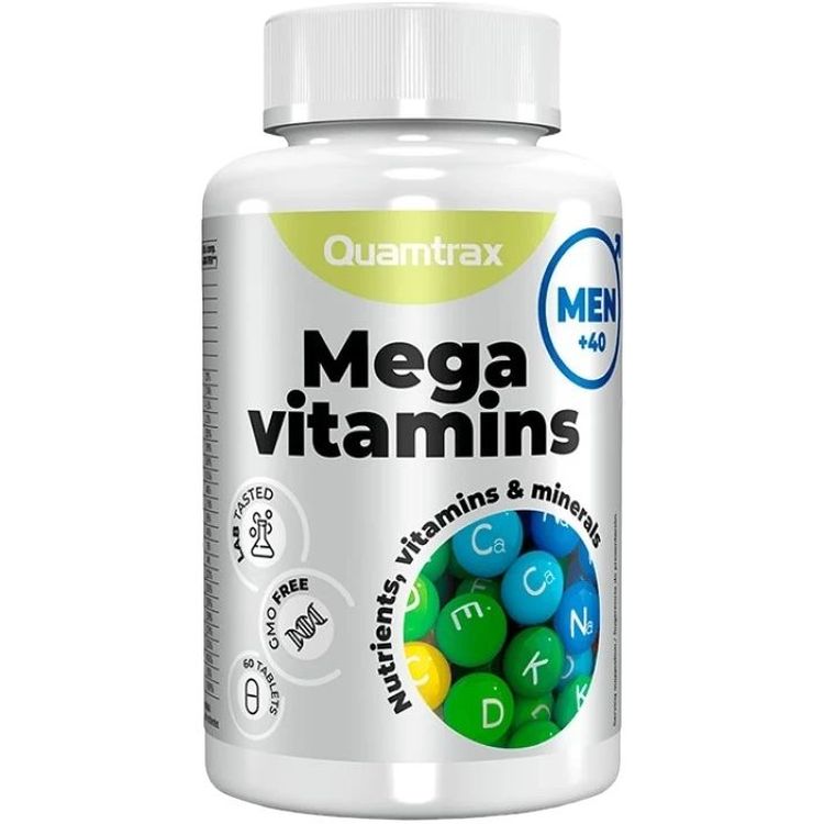 Витамины для мужчин Quamtrax Mega Vitamins for Men 60 таблеток - фото 1