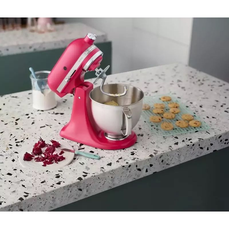 Планетарный миксер KitchenAid Artisan 4.7 л гибискус (5KSM195PSEHI) - фото 10