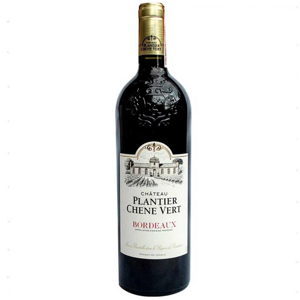 Вино Les Grands Chais de France Chateau Plantier Chene Vert Bordeaux, червоне, сухе, 13,5%, 0,75 л - фото 1