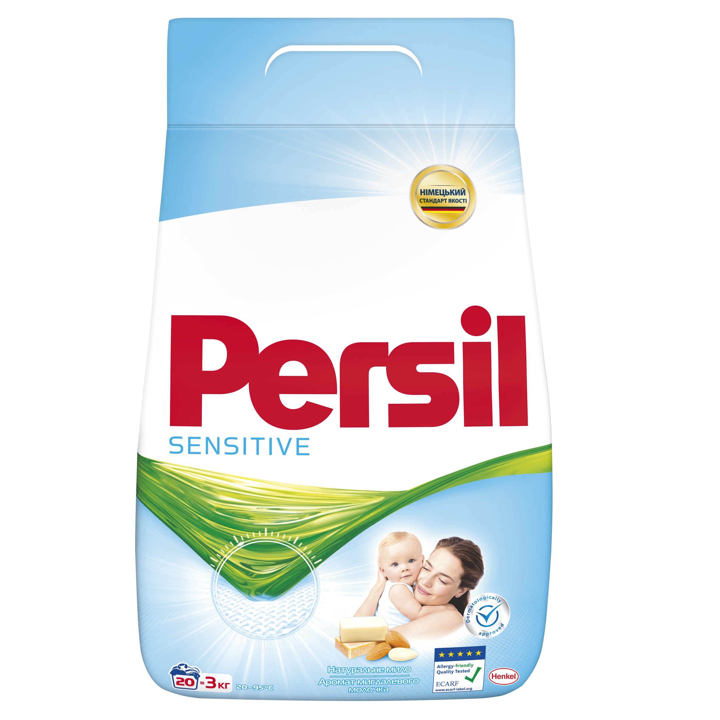 Пральний порошок Persil Sensitive, 3 кг (308087) - фото 1