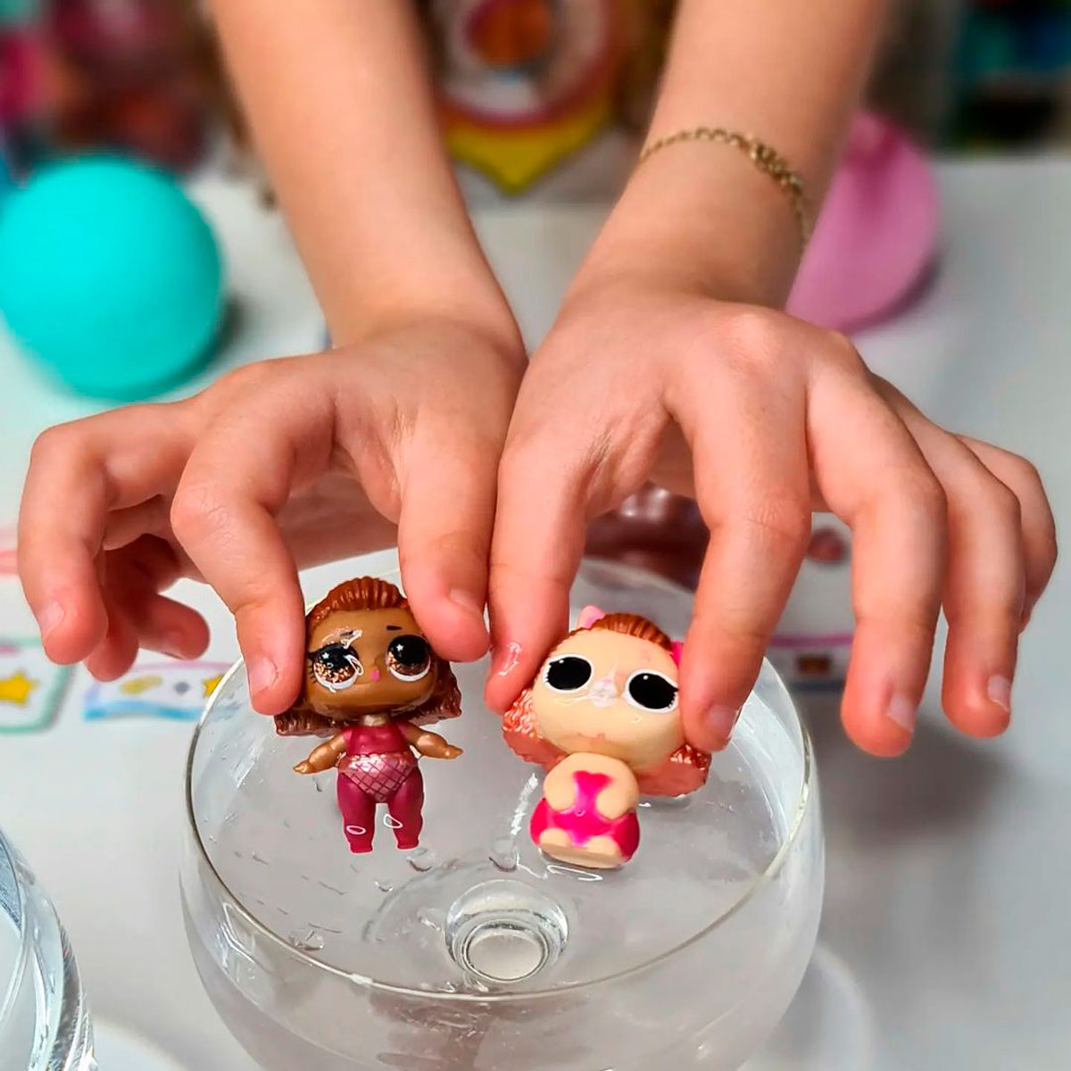 Игровой набор с куклами L.O.L. Surprise Color change Me&My 2 в 1 Сестричка и питомец, в ассортименте (580768) - фото 11