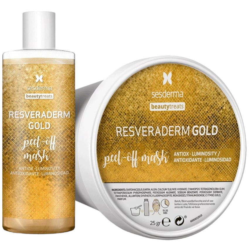 Маска-пилинг для лица Sesderma Beauty Treats Resveraderm Gold Peel-Off Mask 75 мл + 25 г - фото 1