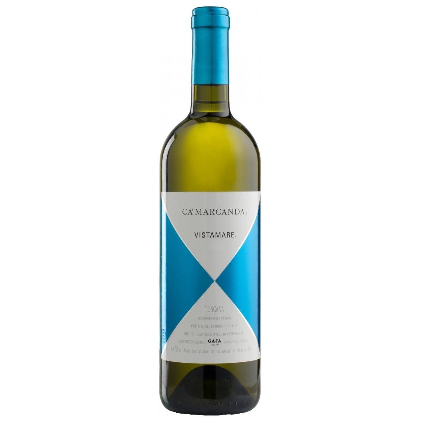 Вино Ca' Marcanda Vistamare 2021, біле, сухе, 0,75 л (R2160) - фото 1