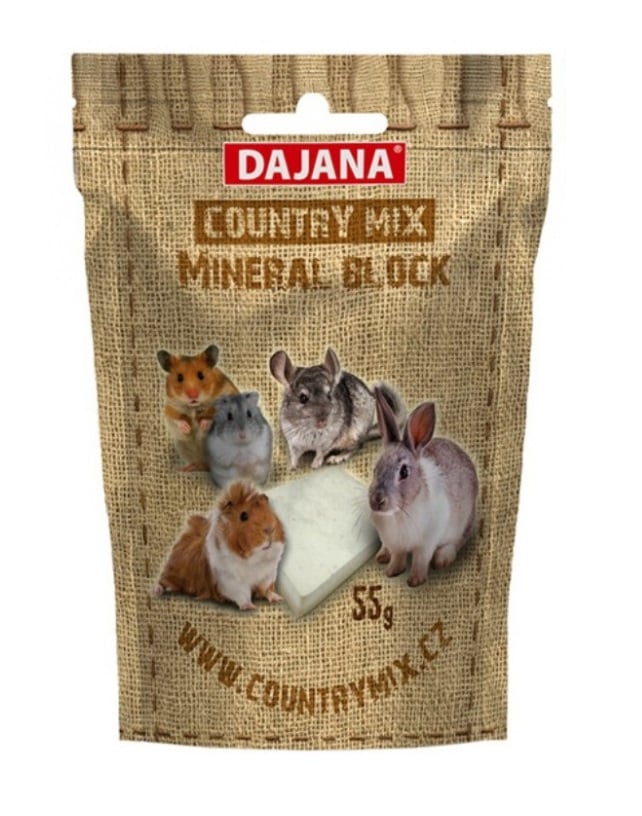Минеральный блок Dajana Country mix для крупных грызунов, 55 г (DP460) - фото 1