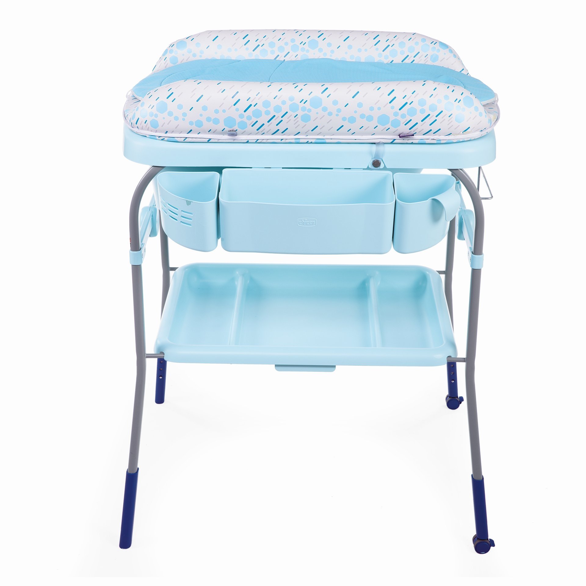 Пеленальный столик с ванночкой Chicco Cuddle&Bubble, голубой (79348.86) - фото 2