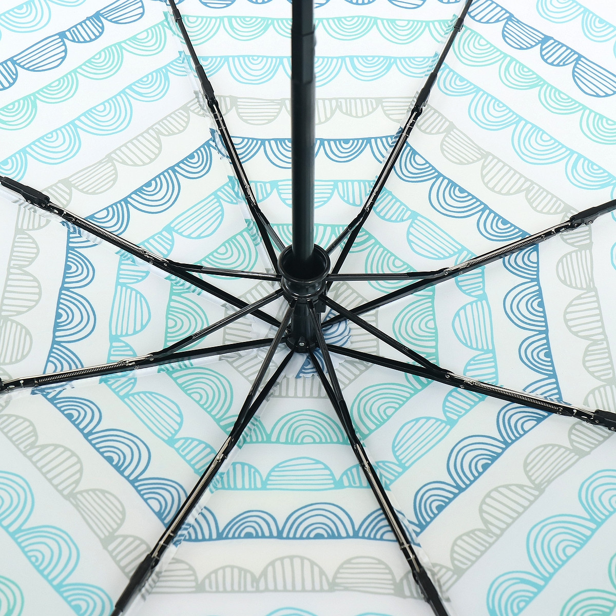 Жіноча складана парасолька повний автомат Art Rain 100 см біла - фото 4
