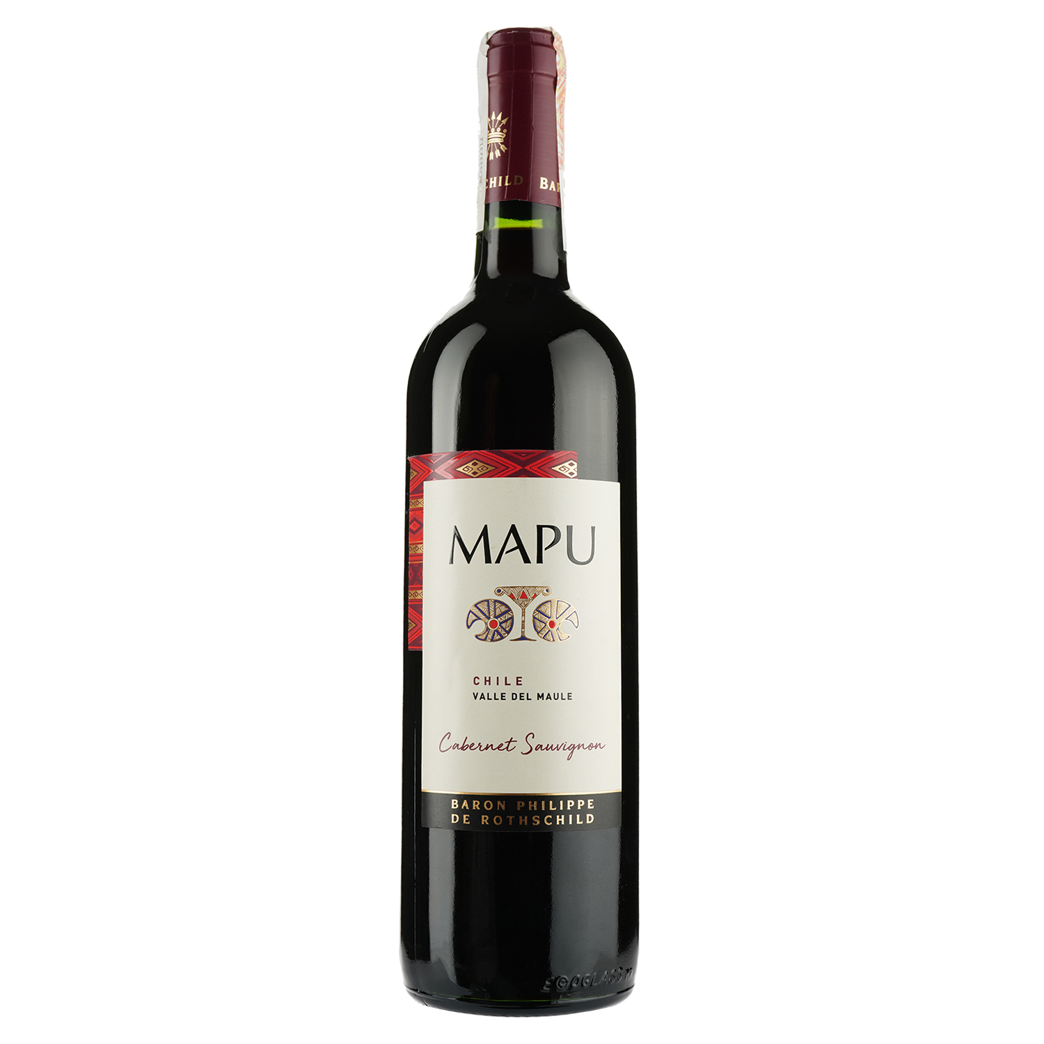Вино Mapu Cabernet Sauvignon, червоне, сухе, 13%, 0,75 л - фото 1