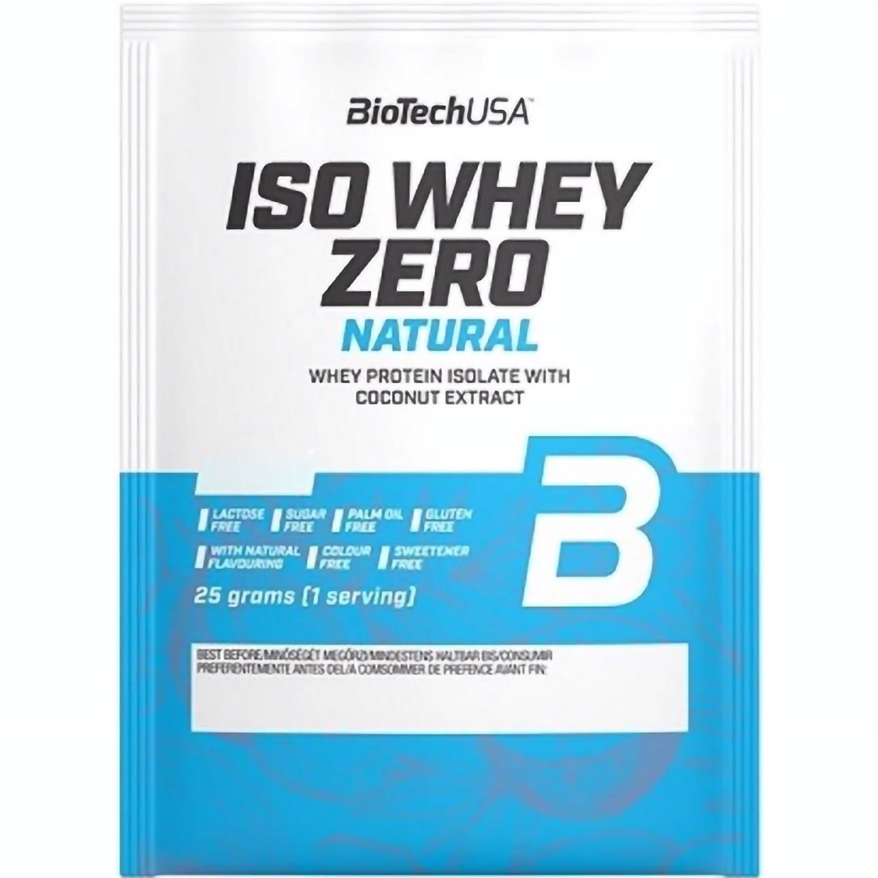 Протеїн BiotechUSA Iso Whey Zero Natural Lactose Free Coconut 25 г - фото 1