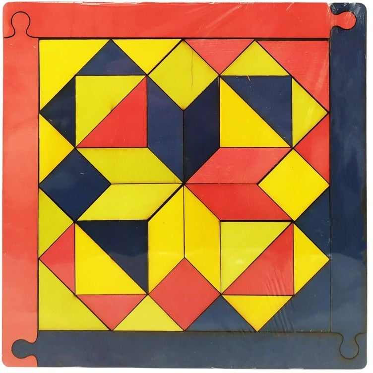 Дитяча мозаїка Дерево Геометрика 172401, 24х24 см Червоно-Синій - фото 1
