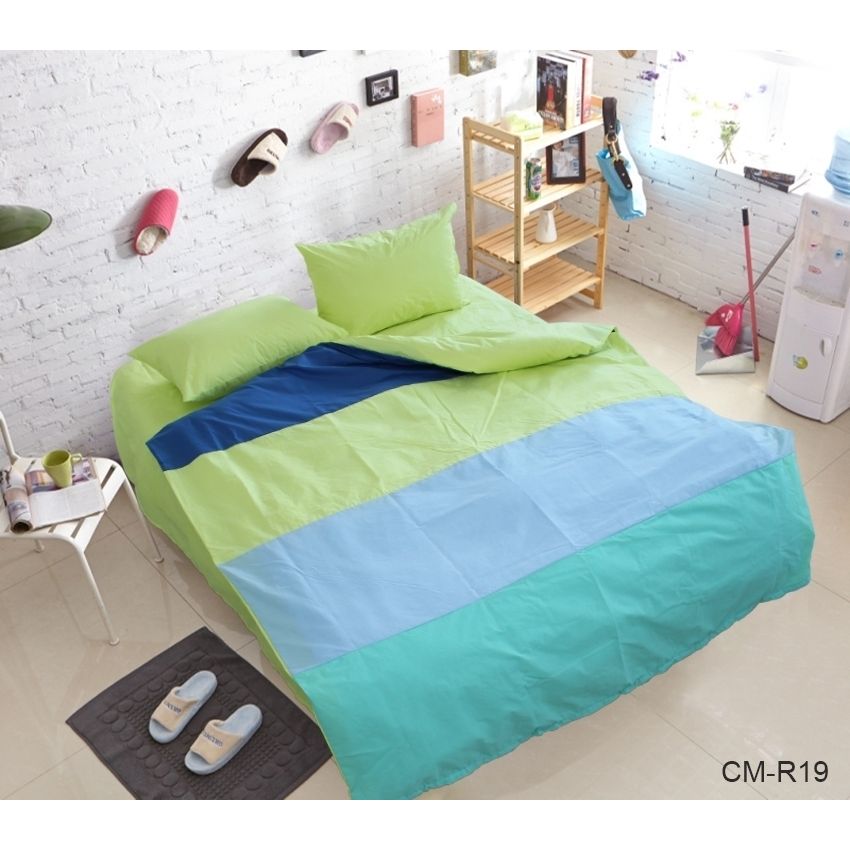 Комплект постільної білизни TAG Tekstil 2-спальний Різнокольоровий 000163785 (CM-R19) - фото 1