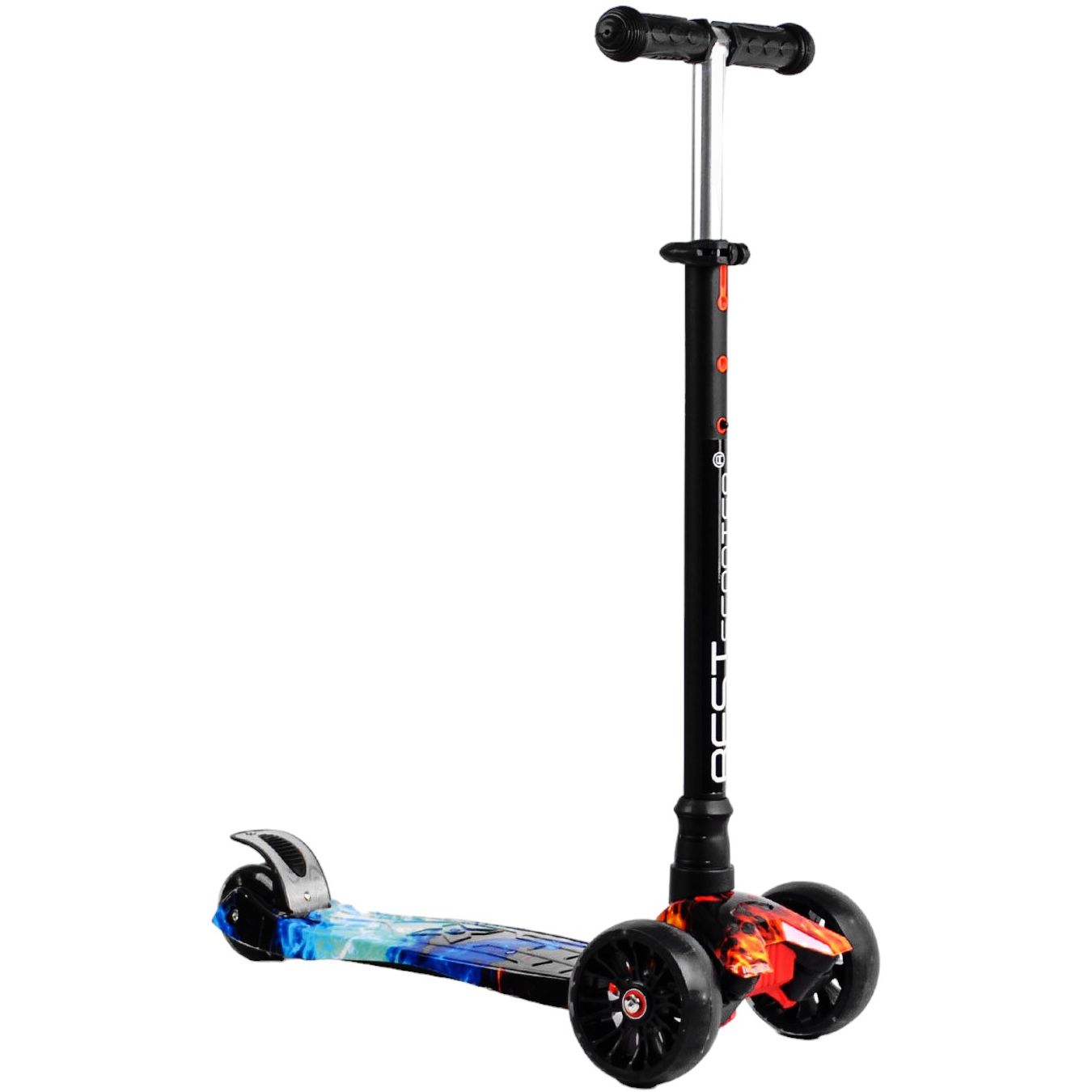 Самокат Maxi Best Scooter 59х15х30 см Різнобарвний 000231322 - фото 1