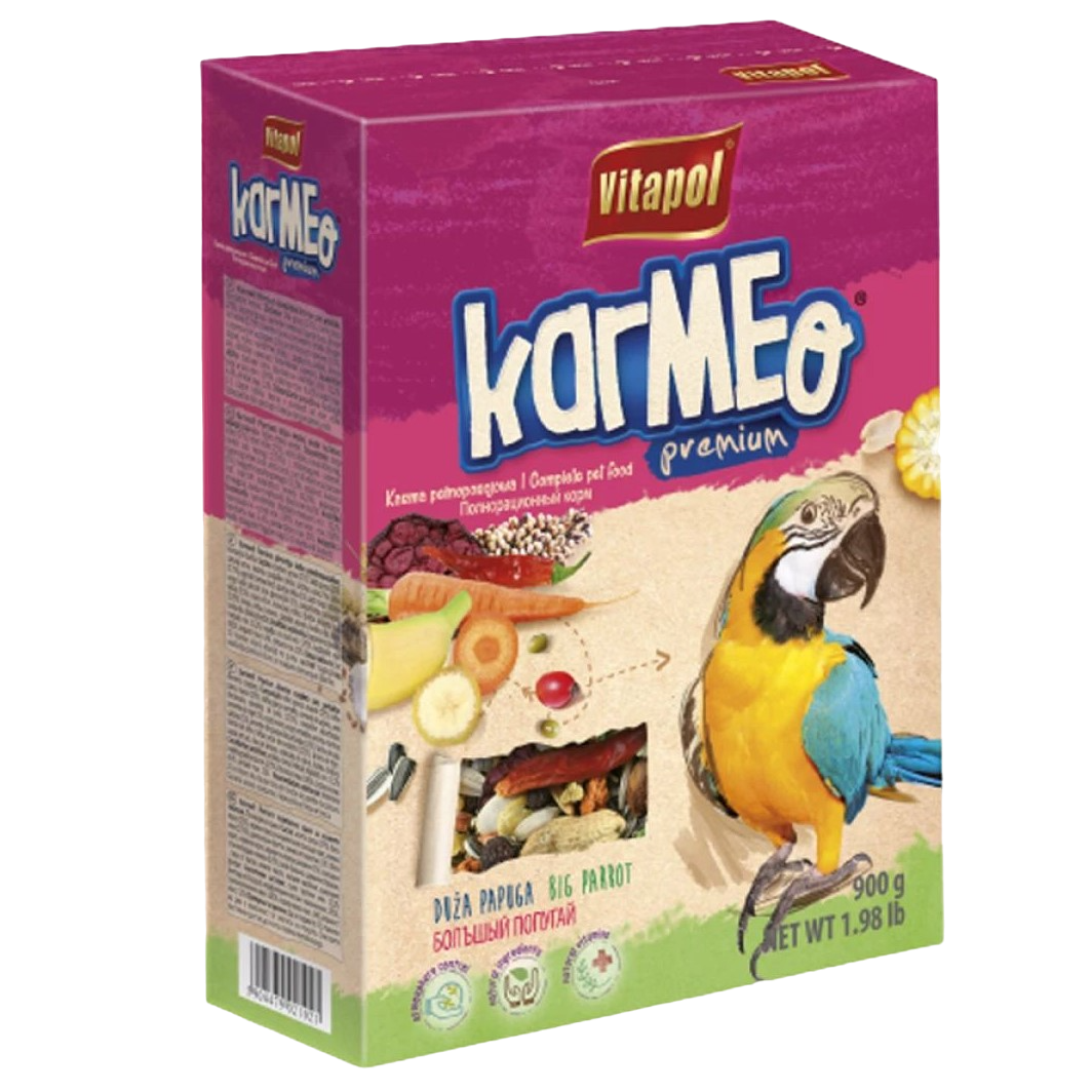 Премиум корм для крупных попугаев Vitapol Karmeo, 900 г - фото 1