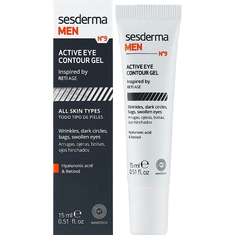 Гель для повік Sesderma Laboratories Men Eye Contour Gel 15 мл - фото 1