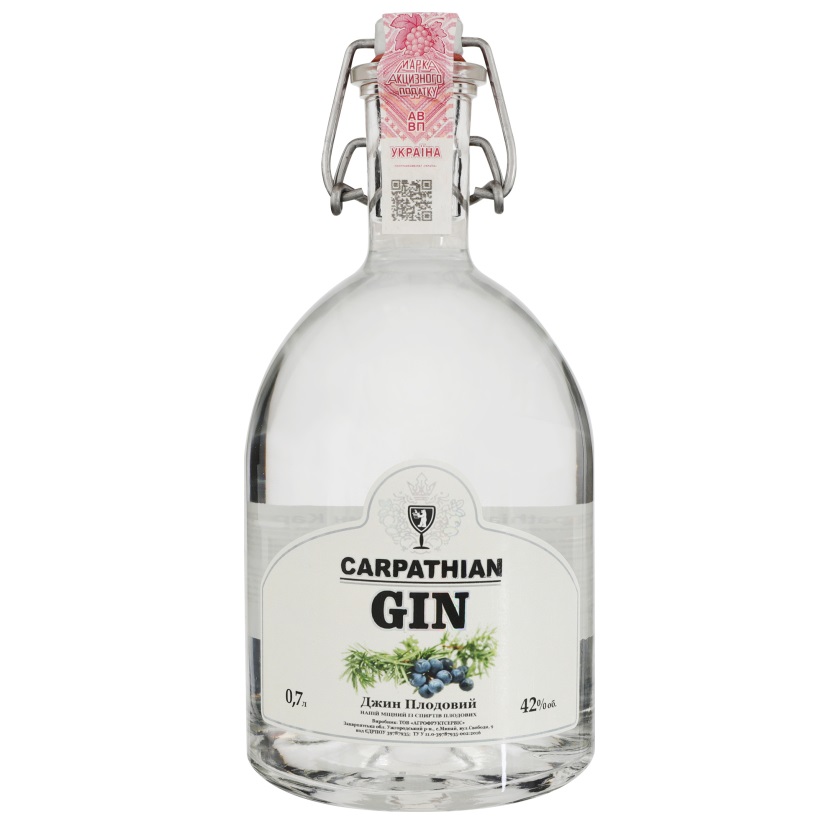 Джин Carpathian Gin плодовый, 42%, 0,7 л (841400) - фото 1