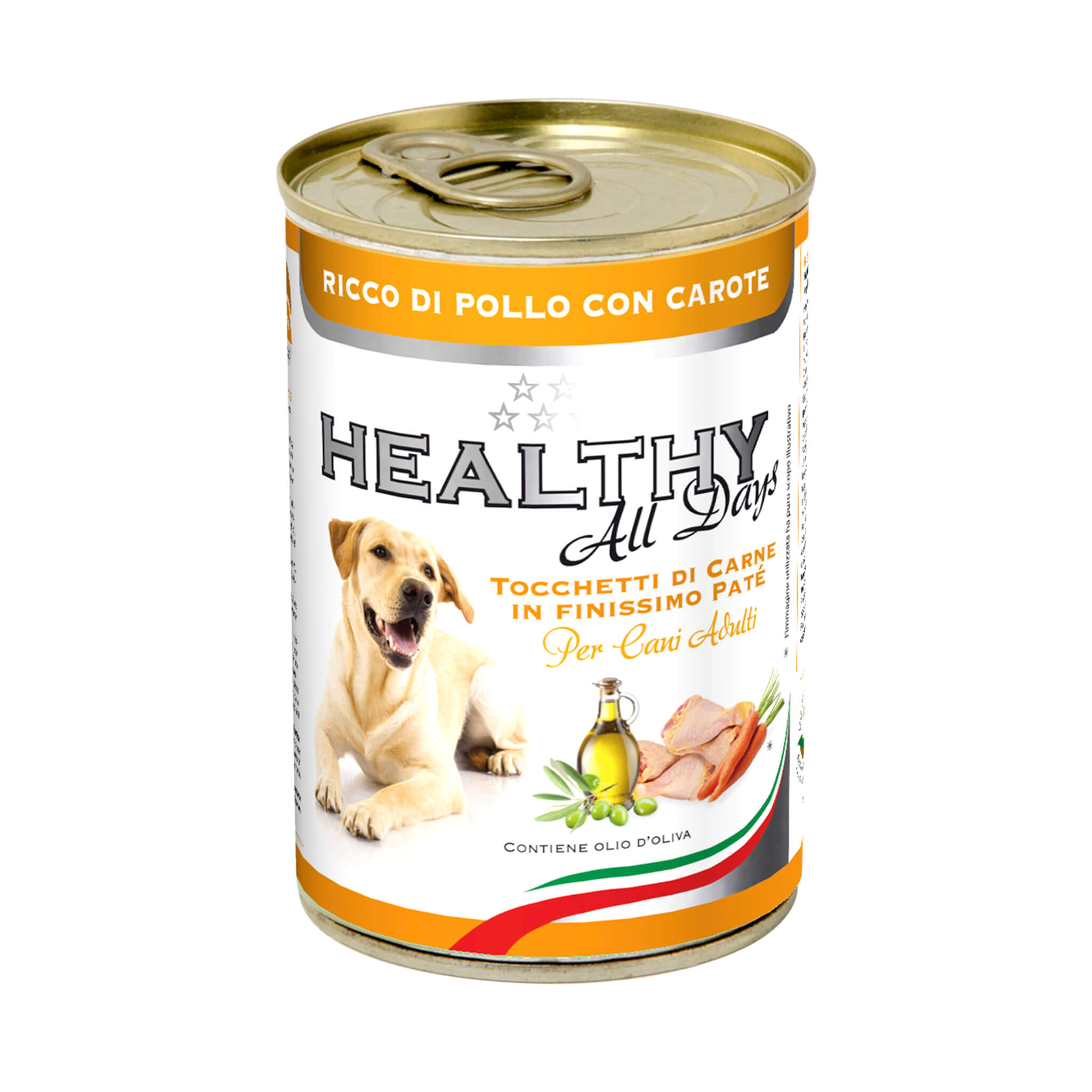 Влажный корм для собак Healthy All Days, с курицей и морковью, 400 г - фото 1