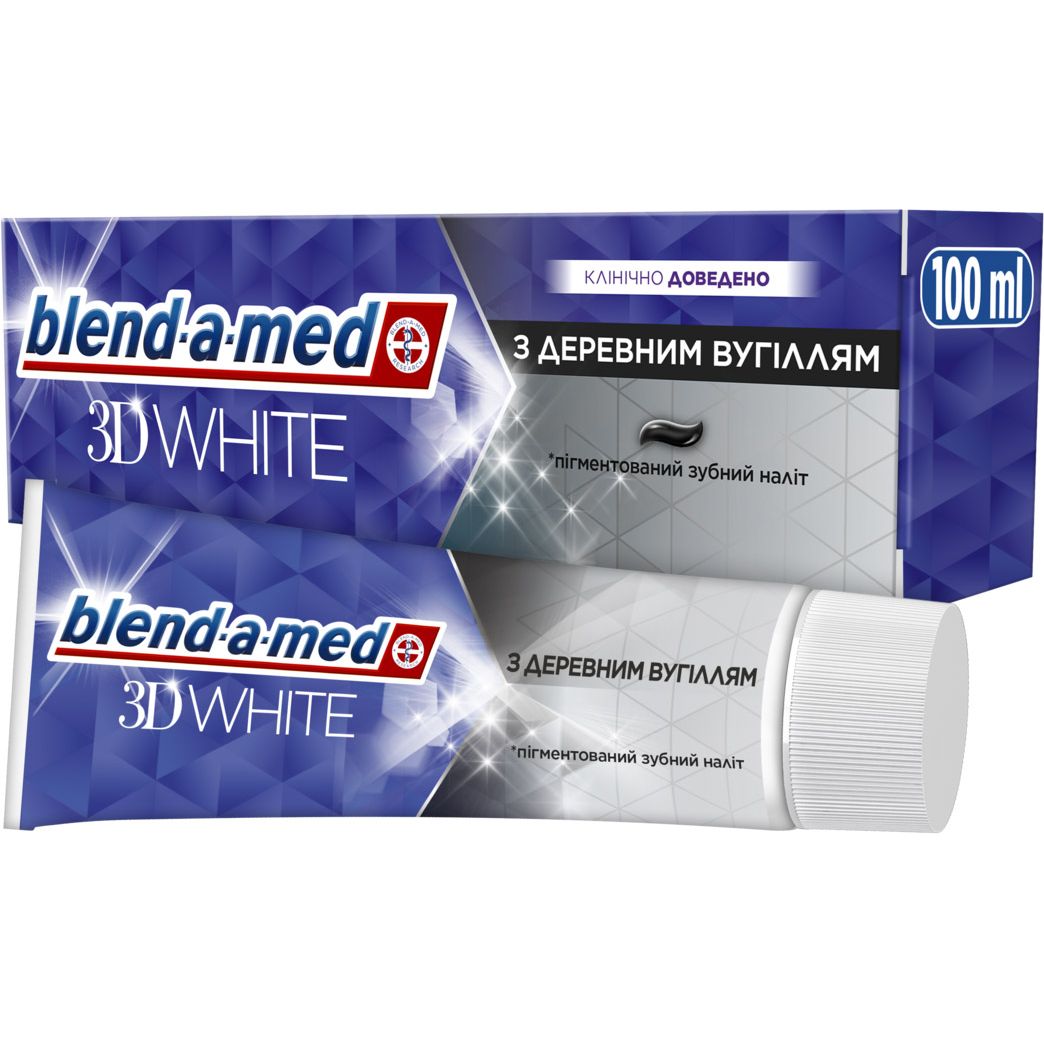 Зубная паста Blend-a-med 3D White Древесный уголь 100 мл - фото 1