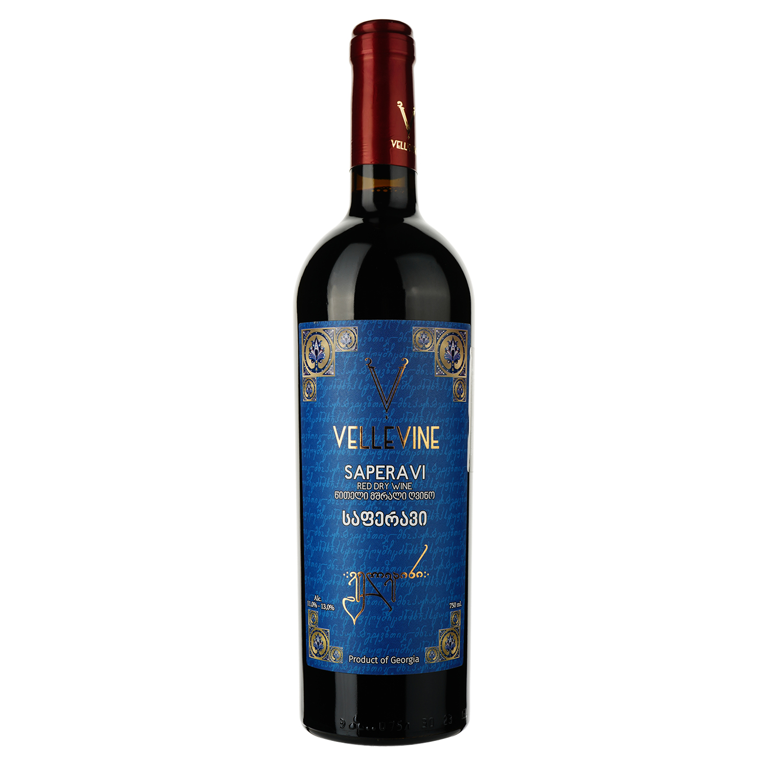 Вино Vellevine Saperavi червоне сухе 0.75 л - фото 1