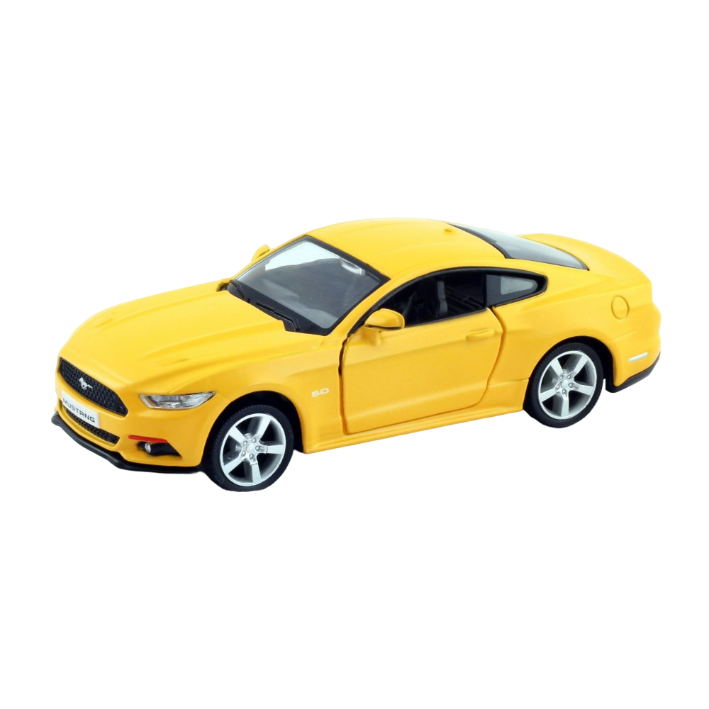 Машинка Uni-fortune Ford Mustang 2015, 1:37, матовий жовтий (554029M(B)) - фото 1