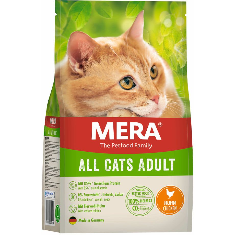 Сухий корм для дорослих котів всіх порід Mera Cats All Adult Chicken Huhn 400 г - фото 1