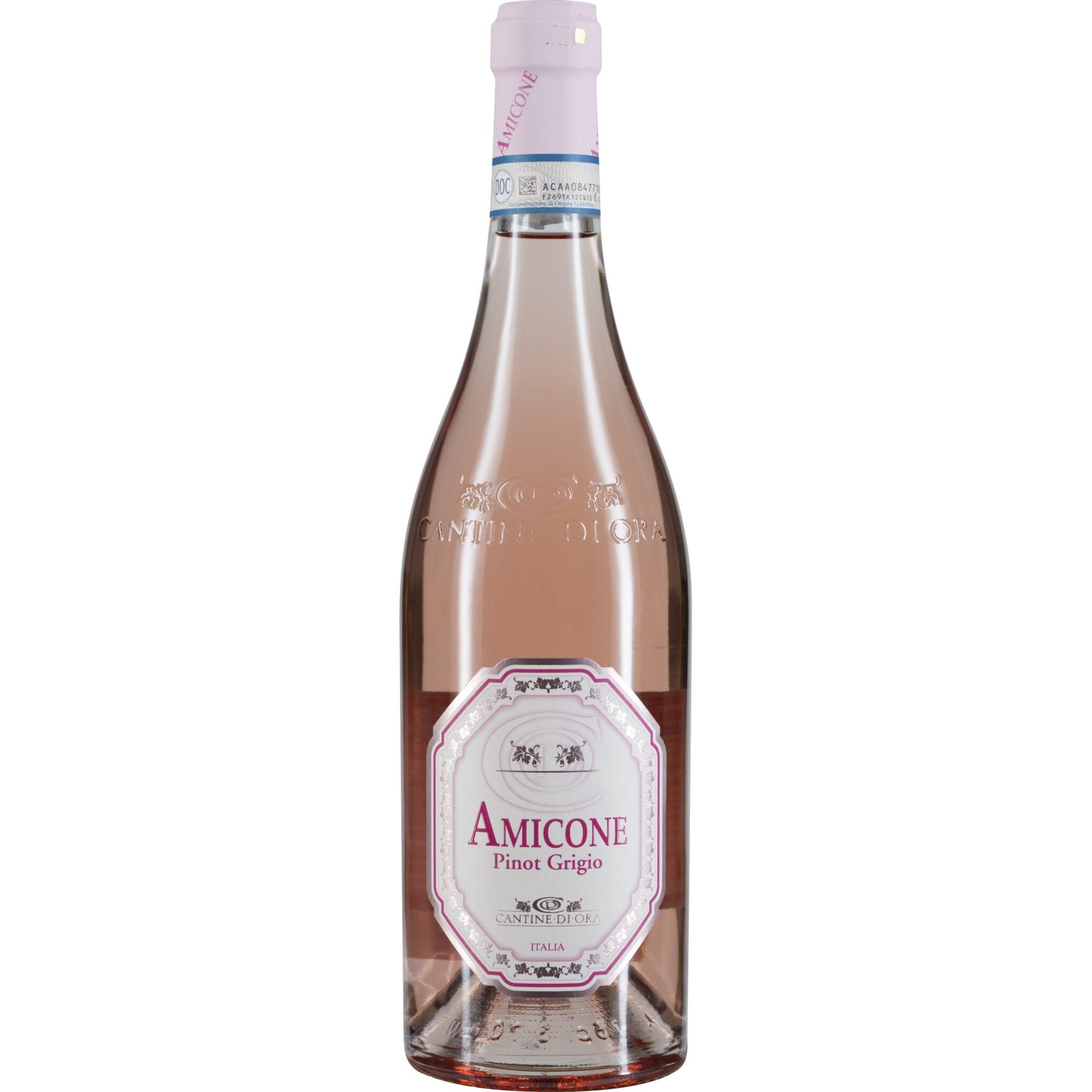 Вино Schenk Cantine di Ora Amicone Pinot Grigio Rosato, розовое, полусухое, 12,5%, 0,75 л (8000019957288) - фото 1