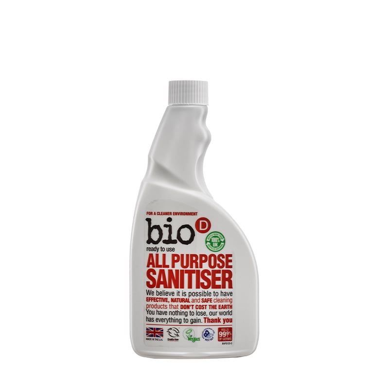 Органічний миючий засіб для очищення і нейтралізації запаху Bio-D All Purpose Sanitiser Spray/Refill, без розпилювача, 500 мл - фото 1