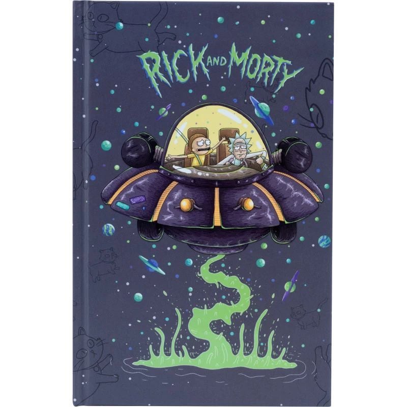 Книга записна Kite Rick and Morty А6 в клітинку 80 аркушів (RM22-199-2) - фото 1