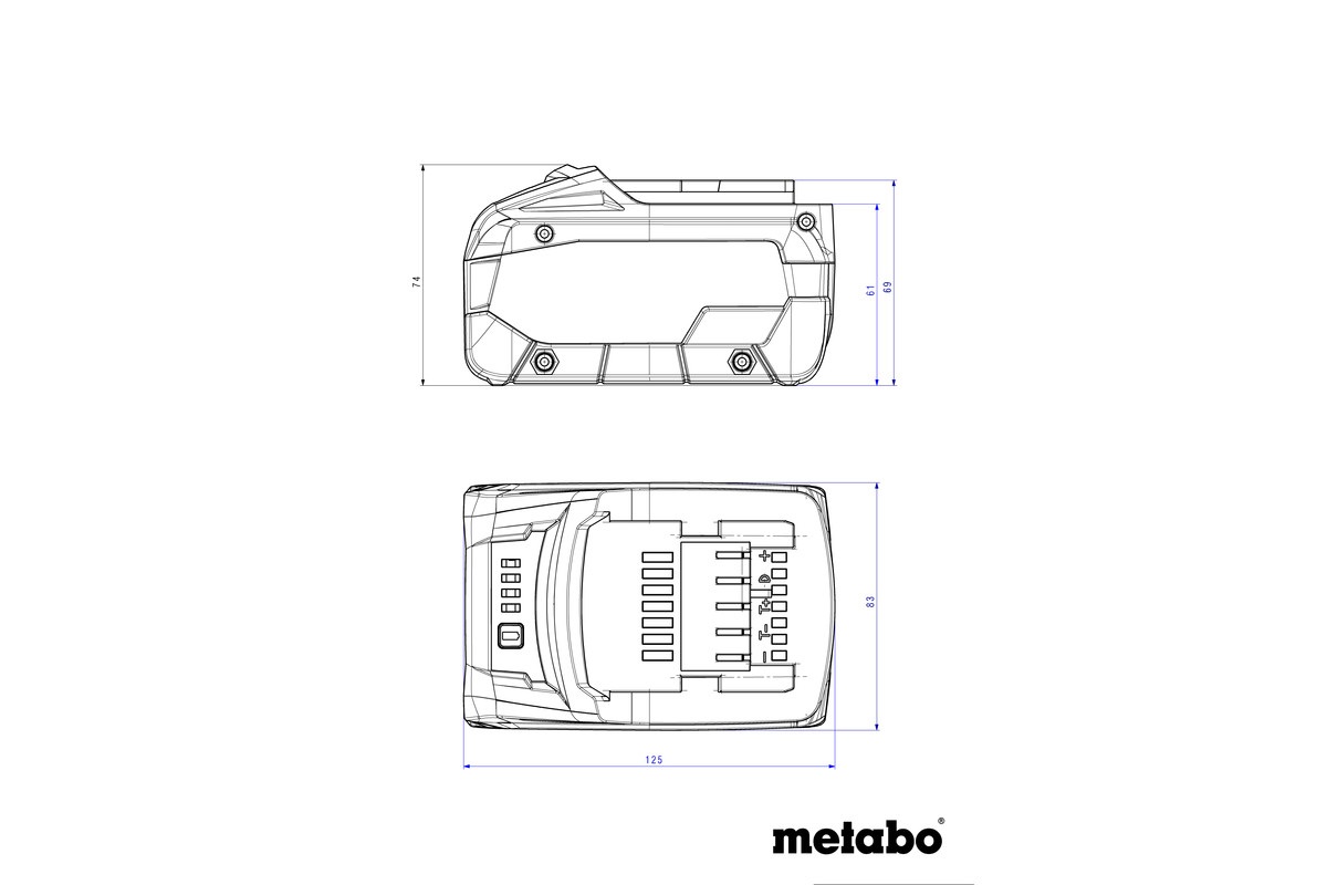 Аккумулятор Metabo LiHD 18В 5.5А/час (625368000) - фото 3