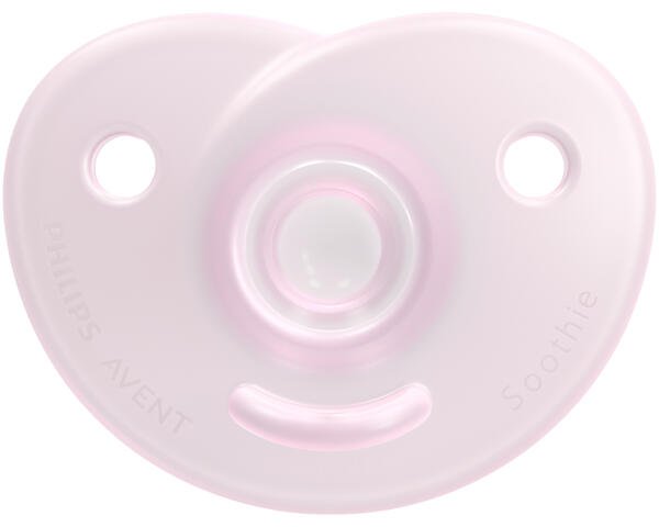 Пустушка силіконова Philips Avent Soothie для новонароджених, 0-6 місяців, рожевий, 2 шт. (SCF099/22) - фото 2