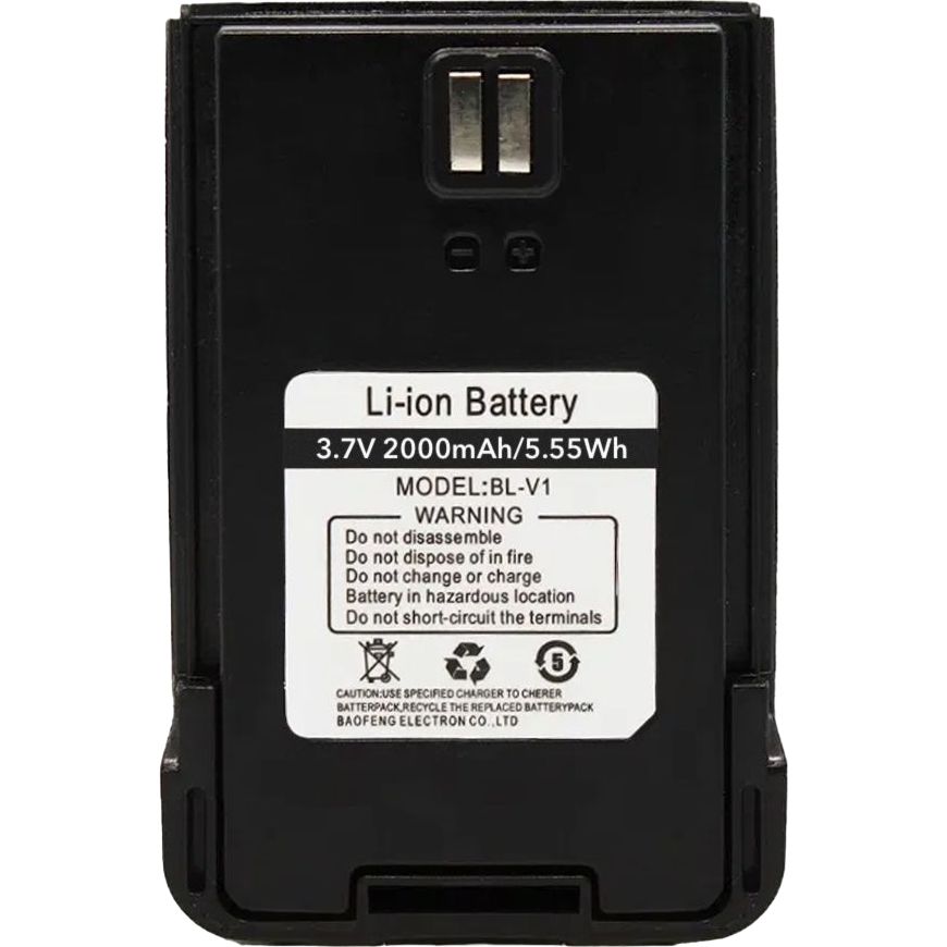 Аккумуляторная батарея для рации Baofeng C9/V1B (BL-V1 2000 mAh) - фото 1