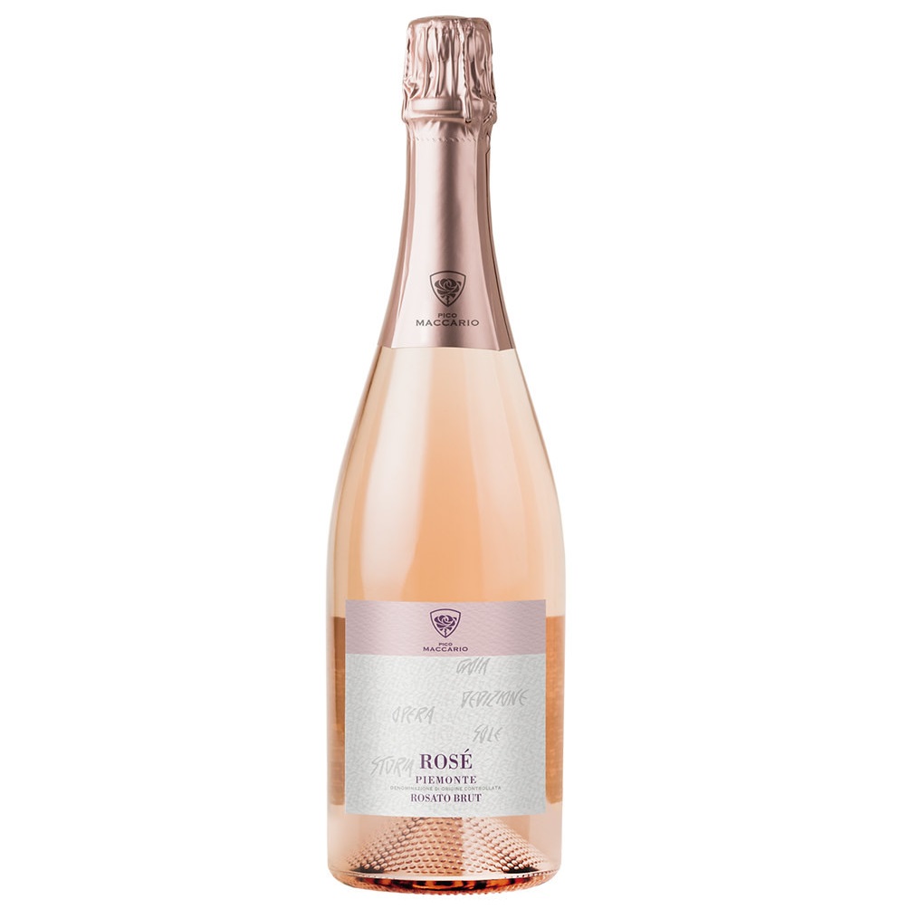 Игристое вино Pico Maccario Piemonte Rosato Brut Rose, розовое, брют, 13%, 0,75 л - фото 1