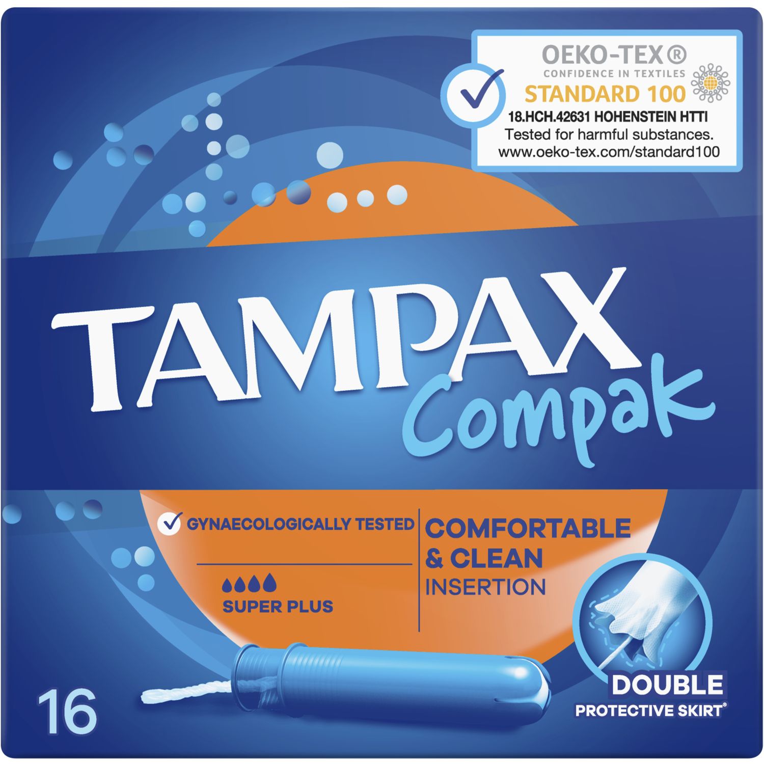 Тампоны Tampax Compak Super Plus с аппликатором 16 шт. - фото 2