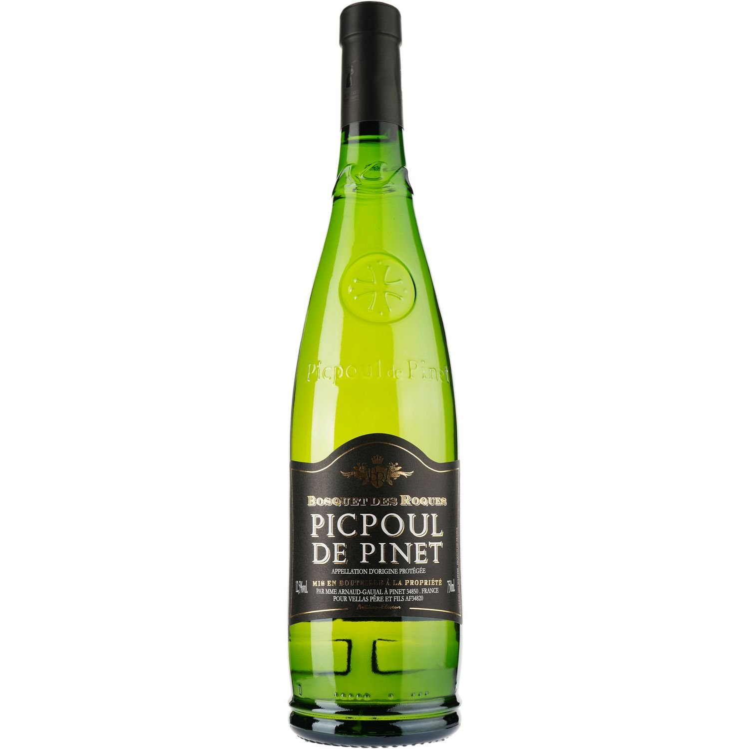 Вино Bosquet des Roques Picpoul de Pinet AOP, белое, сухое, 0,75 л - фото 1